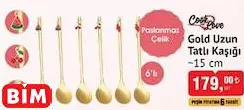 COOK LOVE GOLD UZUN TATLI KAŞIĞI